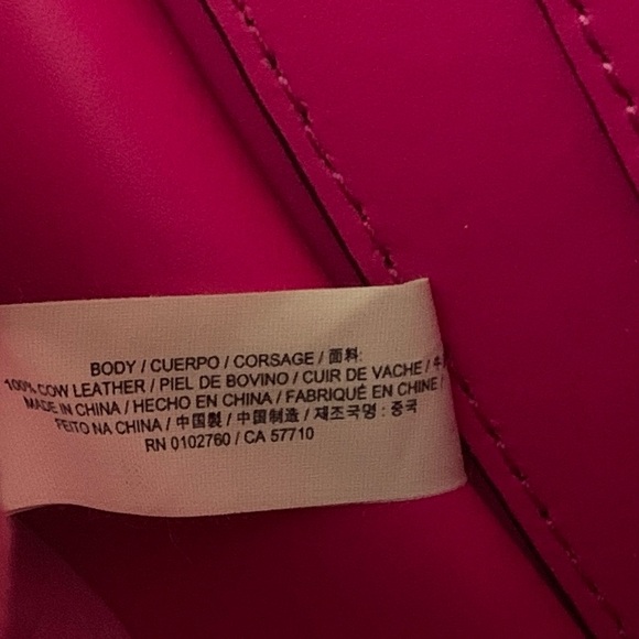 Kate Spade Black Sweetheart Pink Kyra Arbour Hill Leather Tote Bag - Picture 8 of 14